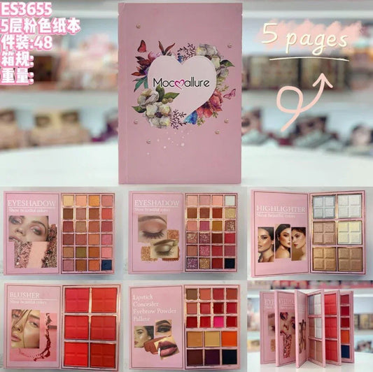 Mocallure All In One 5 Pages Book Makeup Palette - Selnora