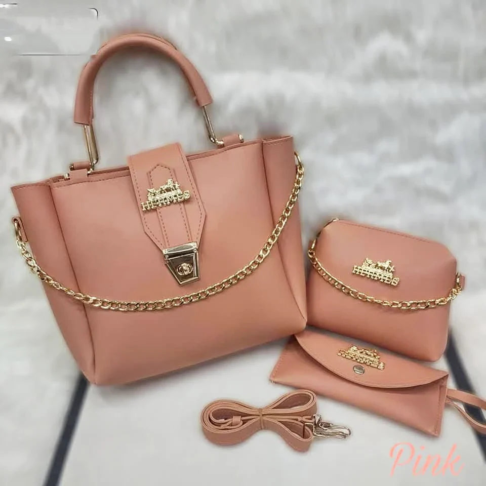 Selnora | 3 Piece Leather Purse For Women - Imported Brand Quality