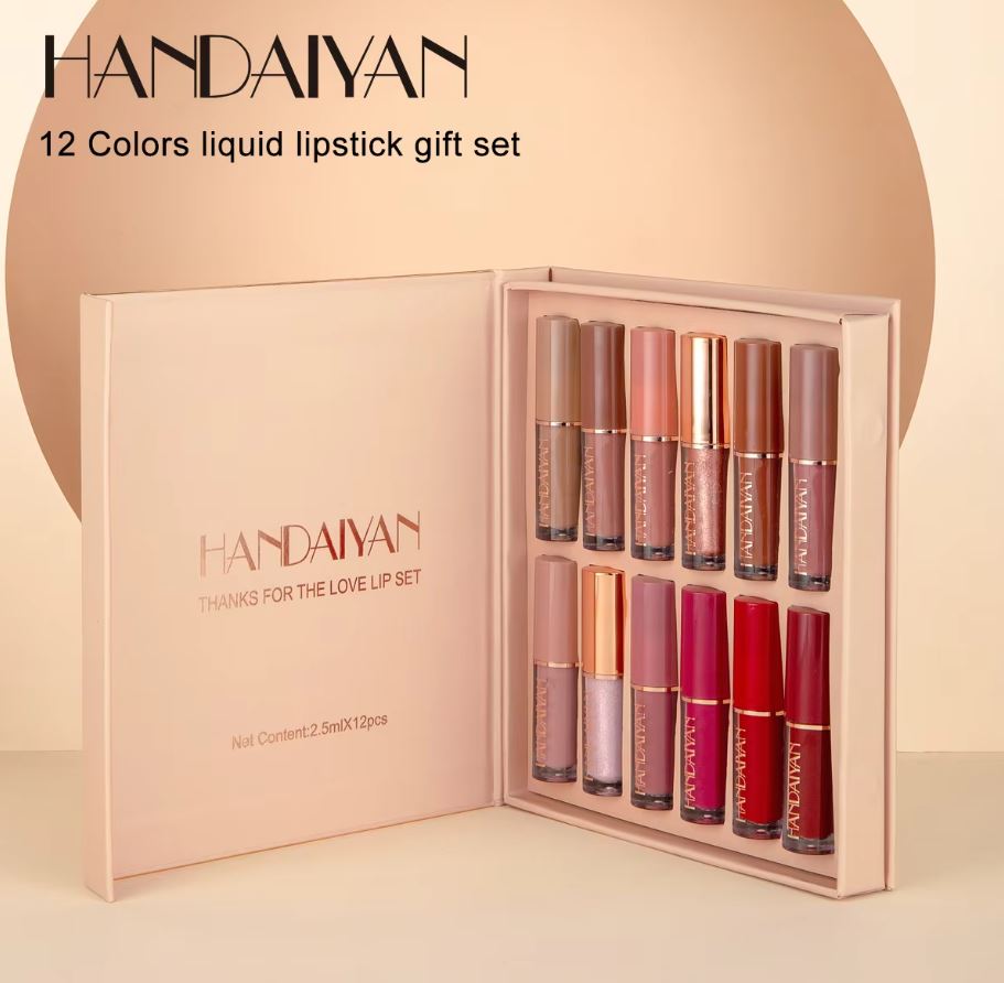 Selnora| Super Glossy Lipgloss 12 Pcs Lipstick Gift Set