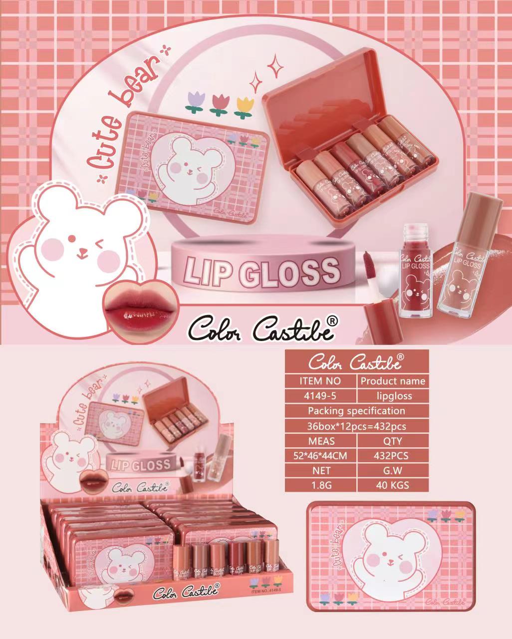 Color castel 6 piece lipgloss