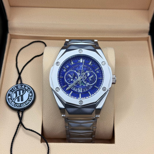 Hublot diamond cut blue  dial