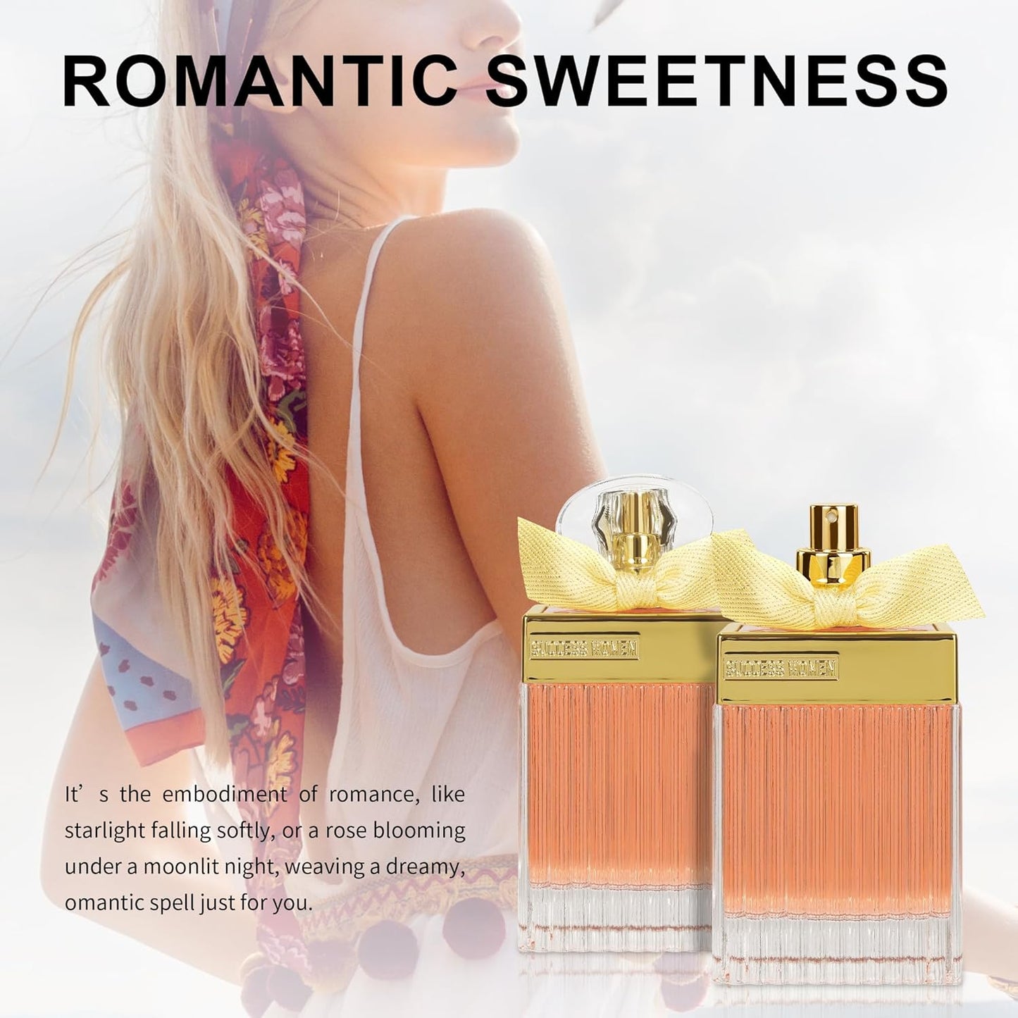 Selnora |Success Women Perfume 100ml - Eau De Toilette Gift Set for Women, Long-Lasting Floral Fragrance with Notes of Orchid And Lavender, Formaldehyde-Free, Suitable for Daily Use of Perfume (Orange)