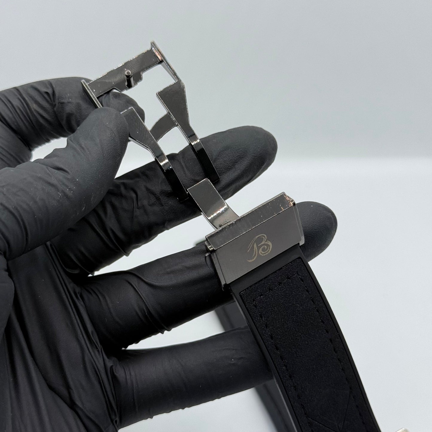 Hublot black sclton with black strap