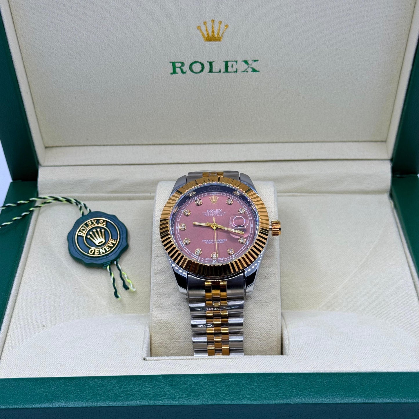 Rolex Jublie chain truetone brown dial