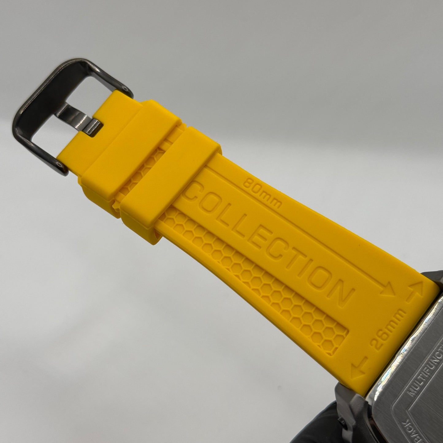 Ferrucci Stop watch  yellow strap  with 1 year warranty