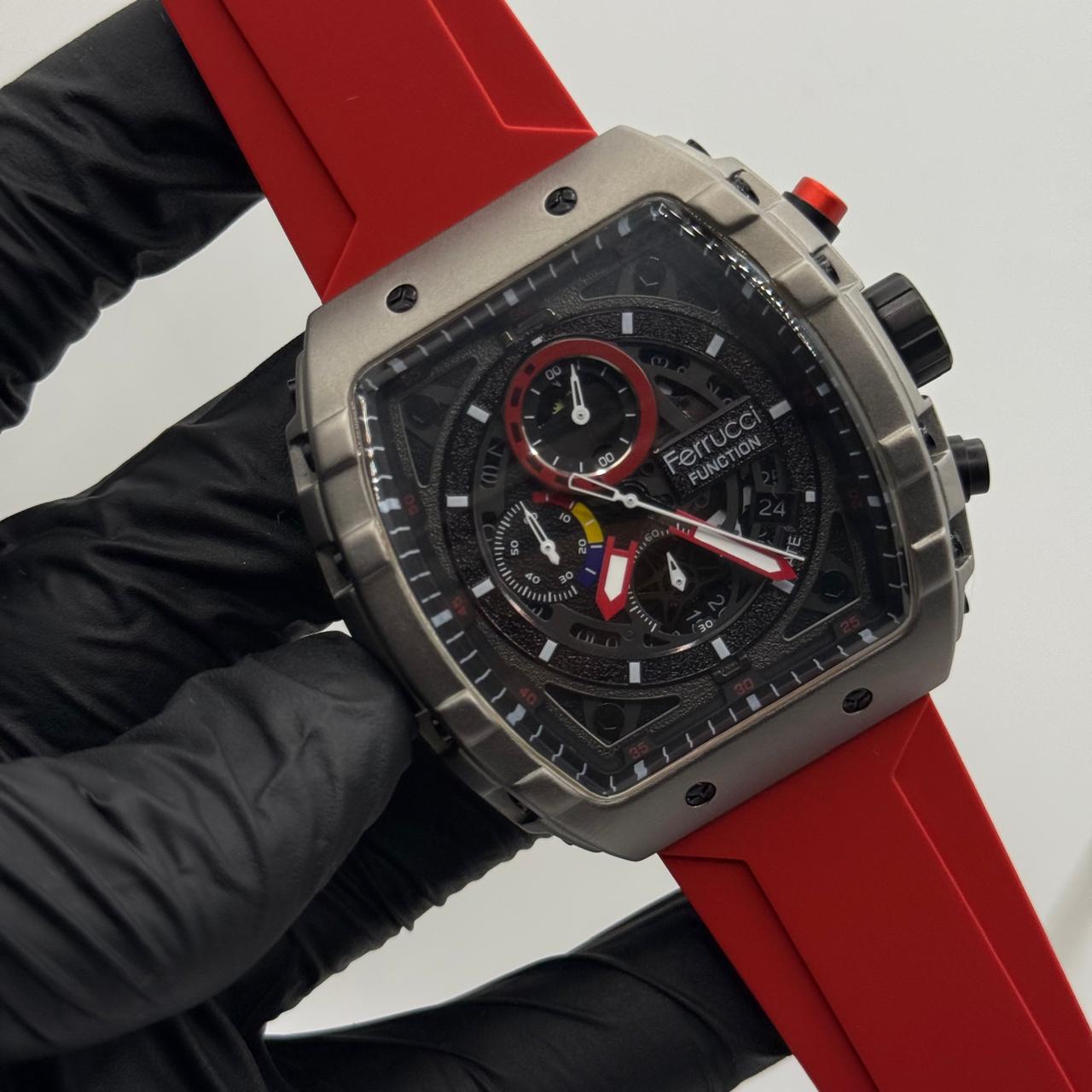 Ferrucci Stop watch Red trap  with 1 year warrantyAC