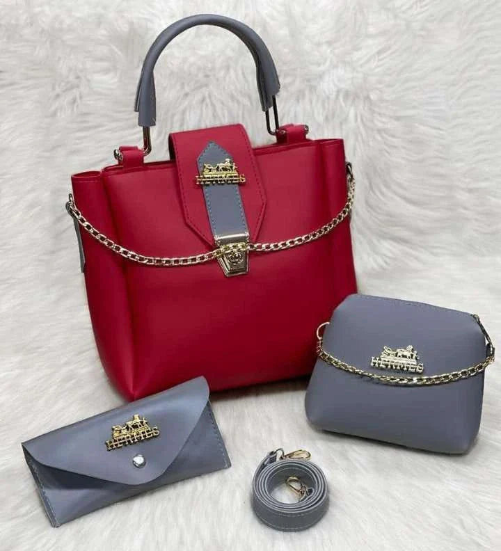 Selnora | 3 Piece Leather Purse For Women - Imported Brand Quality