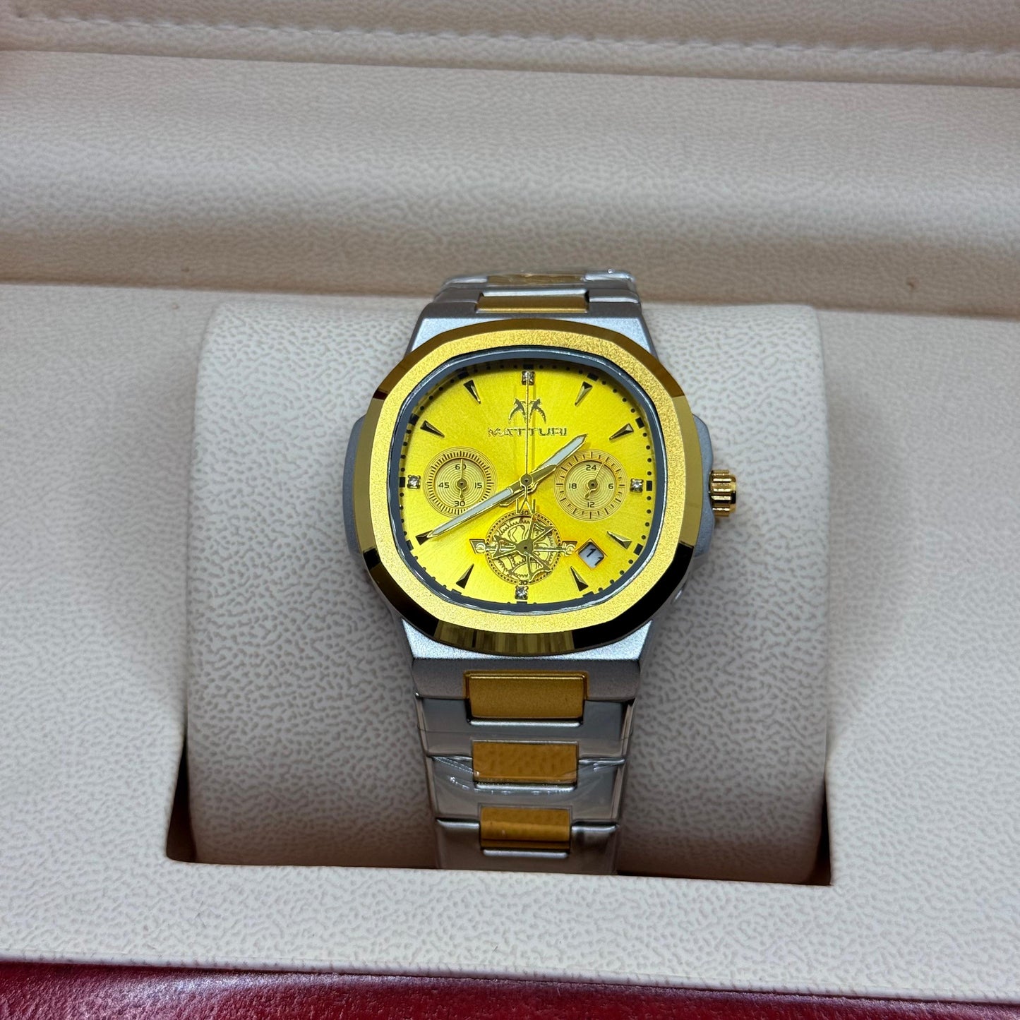 Matturi True Tune Golden Dial (All Chronograph Working )