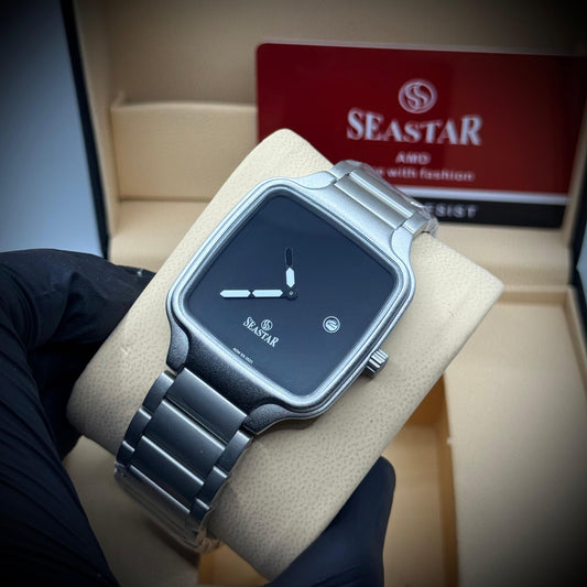 Rado Style SeaStar Slim Silver with Black Dial