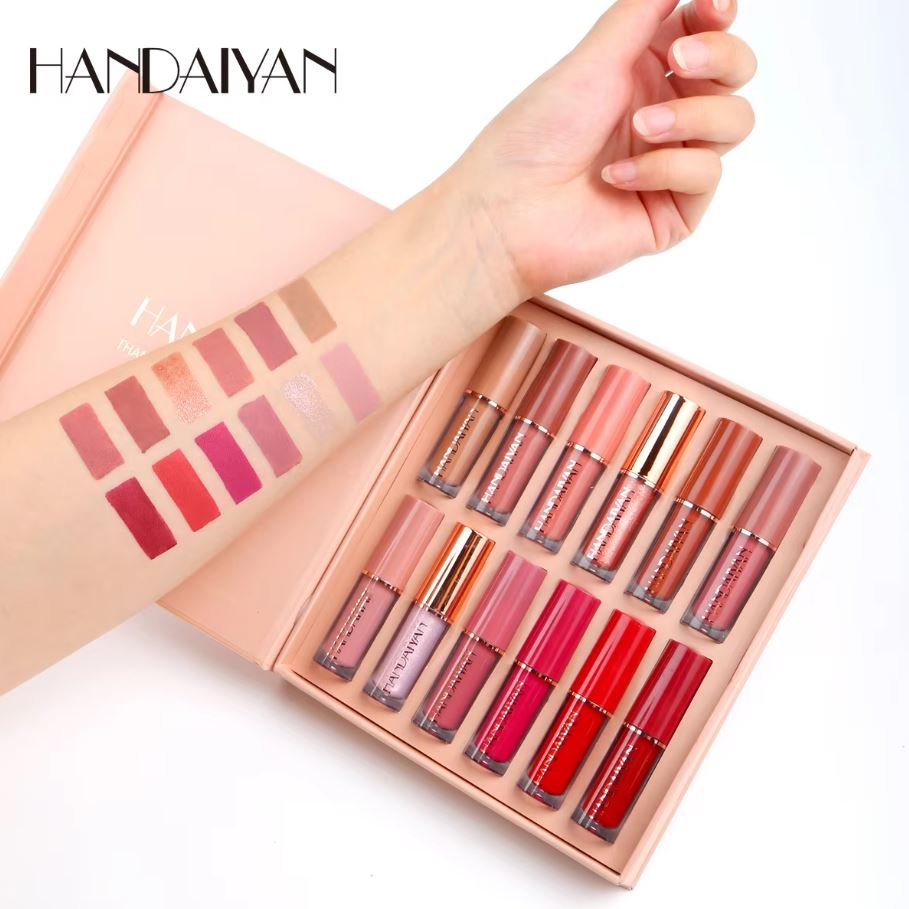 Selnora| Super Glossy Lipgloss 12 Pcs Lipstick Gift Set