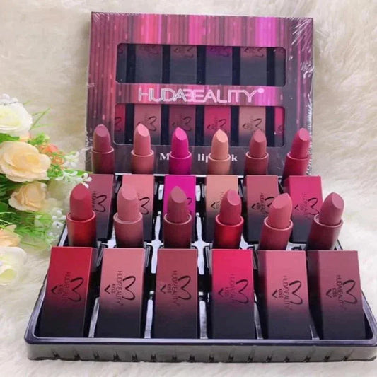 Selnora | Beauty Matte Lipstick 12 Pcs Set