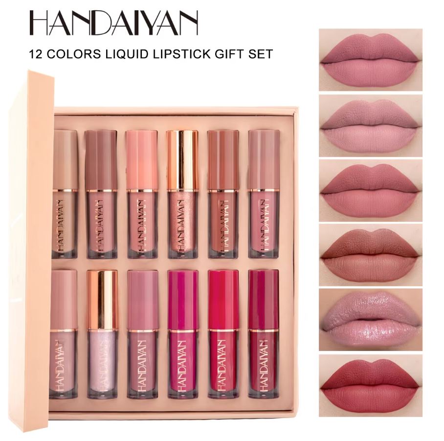 Selnora| Super Glossy Lipgloss 12 Pcs Lipstick Gift Set