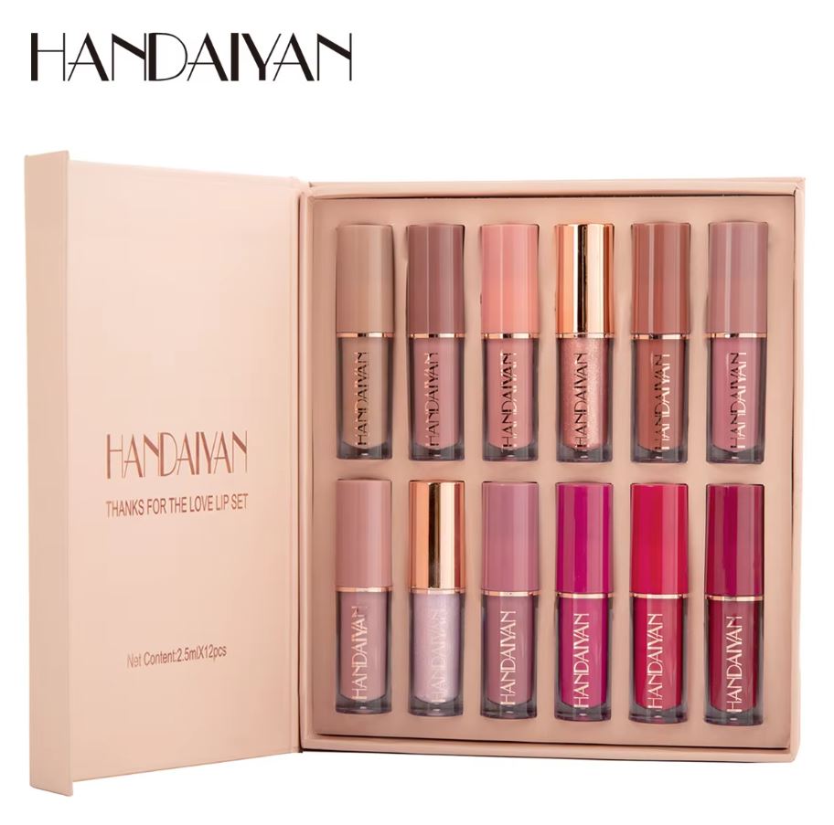Selnora| Super Glossy Lipgloss 12 Pcs Lipstick Gift Set